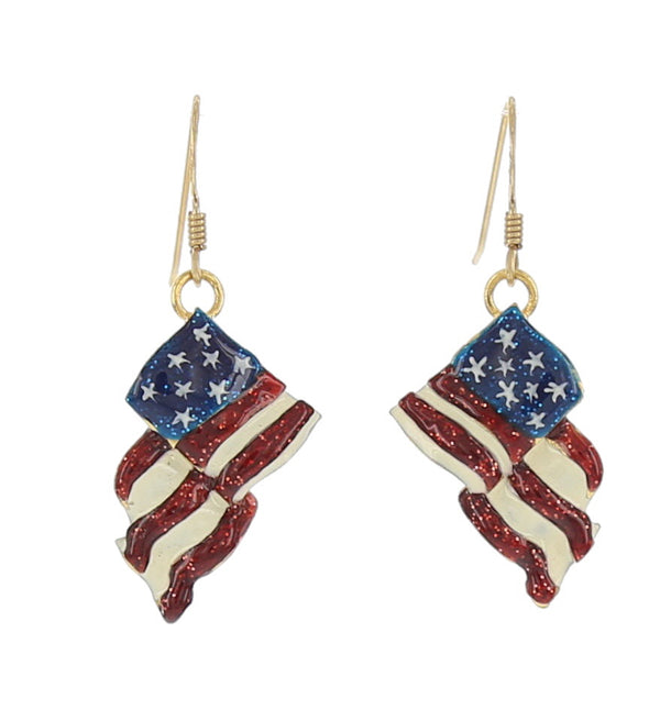 Flag Earrings