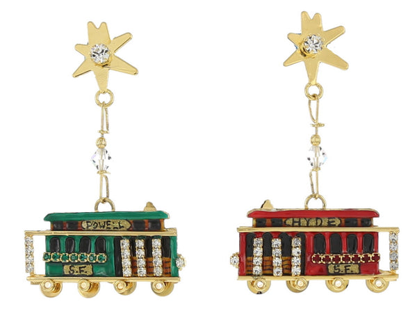 Cable Car Earrings