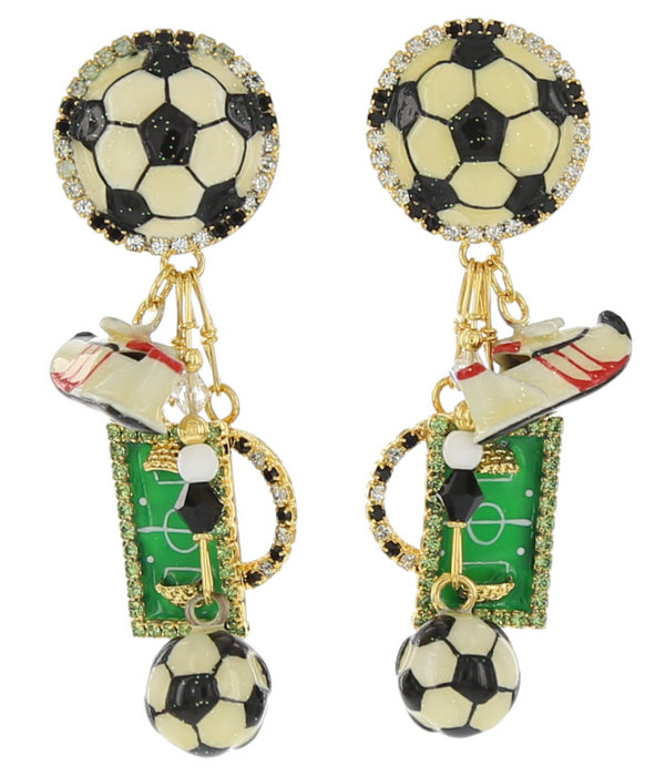 Soccer Earrings
