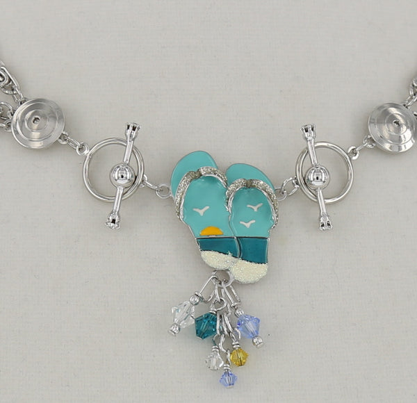 Flip Flop Links Rhodium